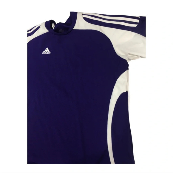 WS294 Adidas 3 Stripe Performance Jersey Top XL - Picture 6 of 6
